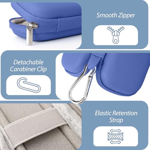 Heart Rate Monitor Case Compatible with KardiaMobile 6L &1L,Dark Blue - color: Dark blue
