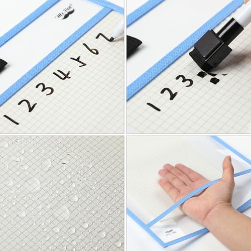 Mr. Pen- Reusable Dry Erase Pocket Sleeves, 10" x 14", 240 Pack, Colorful - color: Winter, size: 240 Pack