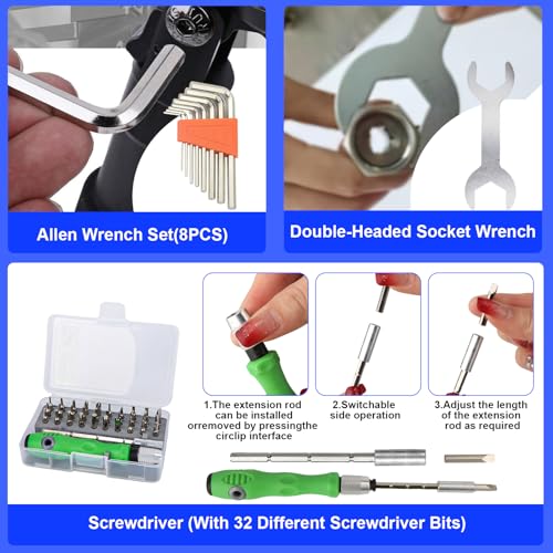 135PCS 3D Printer Tools Kit,3D Printer Accessories for 3D Printer Modeler Basic Tools Diverse,Including Nozzle Cleaning Kit,Polishing Machine,Deburring Tool for Remove/Trim and Finish 3D Print - style: 135PCS