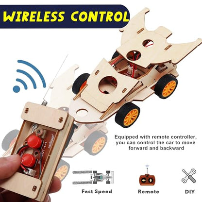 DIY Remote Control Car & Solar Car-STEM Kits Kids 8-10-Science Toy Boy 8-13 - size: 5.9 x 8.3 x 1.6 inches