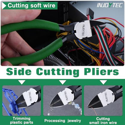 Precision Side Cutter 7 Inch Wire Cutting Diagonal Wire Cutters - size: 7”