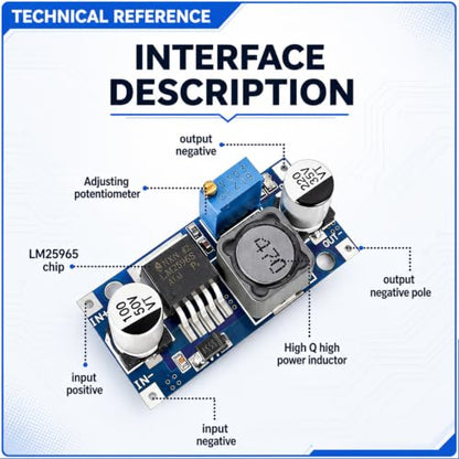 6-Pack LM2596 Buck Converter, DC-DC Step Down, Adjustable