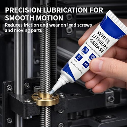 3D Printer Grease Lubricant for Gears, Multi-Purpose Lubricant Lithium Grease for FDM 3D Printer Parts, Guide Rails, Bearings, Lead Screws, Optical Axes, Smooth Motion, Noise Reduction, 30g - style: 3D Printer Grease 10g x 3-pack