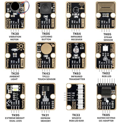 Lonely Binary 46-in-1 Sensor Kit for ESP32, Raspberry Pi Pico and STM32