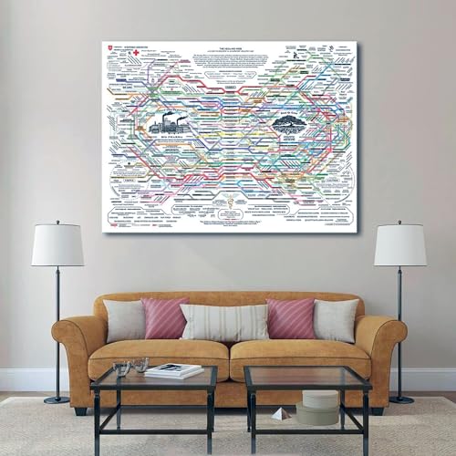 Generic The Healing Web Poster - Natural Remedies Chart 12x18inch-Framed - size: 12x18inch-Framed
