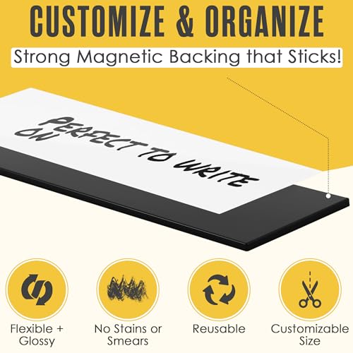 Magnetic Strip, Magnetic Tape, Magnet Tape, Blank Roll, 2 in x 10 Ft - size: 2 In x 10 Ft