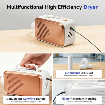 3D Printer Filament Storage Box, 2-Tier Cabinet with Active External Dryer