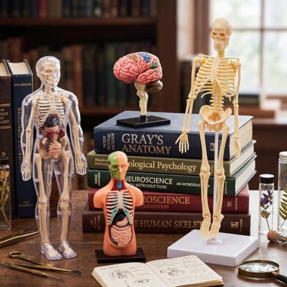 Set of 4 Human Body Anatomy Model Kit Interactive Science Kit