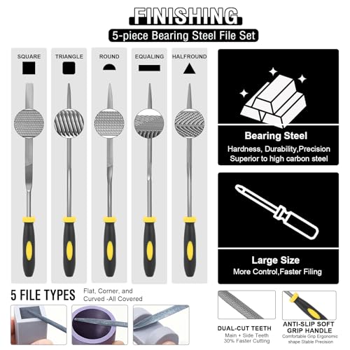 52-in-One 3D Printer Tools Kit, Professional 3D Printer Accessories & Maintenance Set for All FDM/SLA Printers, Deburring Tool, 3D Printer Nozzles, Scrapers, Files Set, PTFE Tube Cutter, Storage Bag - style: Plus-purpose Kit