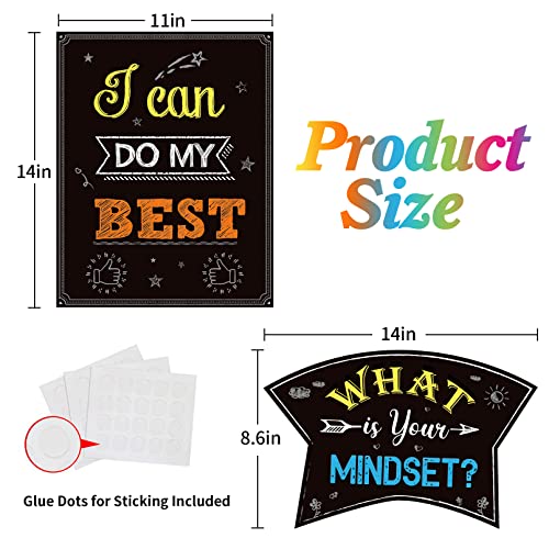 DUAIAI Growth Mindset Bulletin Board Set Classroom Decorations - color: Growth Mindset