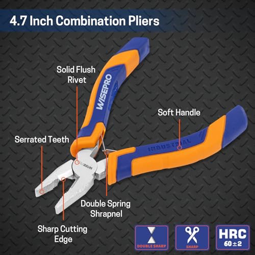 4.7 Inch Mini Lineman Combination Pliers with Side Cutter - style: 4.7 Inch Combination Pliers
