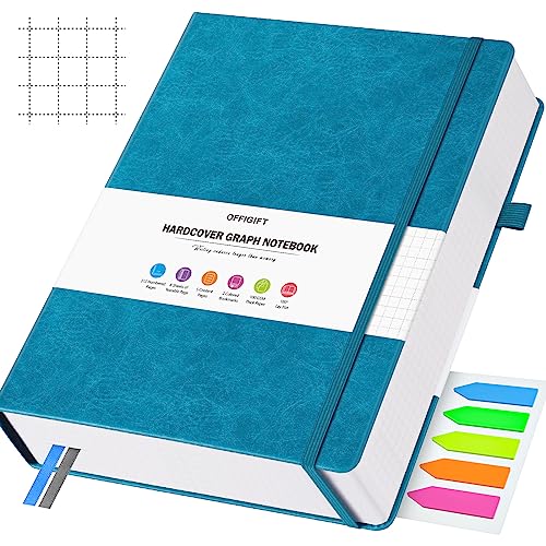 Graph Paper Notebook A4, 312 Numbered Pages Squared Grid Journal 8.5" x 11" - color: Blue, size: A4