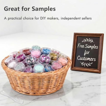 5 Gram Sample Containers 50 Count Small Travel Containers with Lids - color: Clear