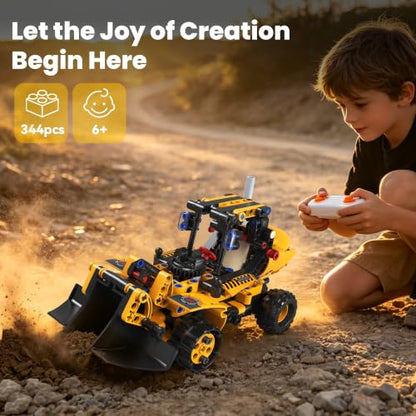 5 in 1 STEM RC Excavator Robot Building Kit Toys for Kids Boys Age 6-14