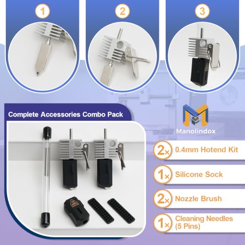 2PK 0.4MM SPARKX i7 Hotend Hardenend Steel Nozzle for Creality i7 Hot End