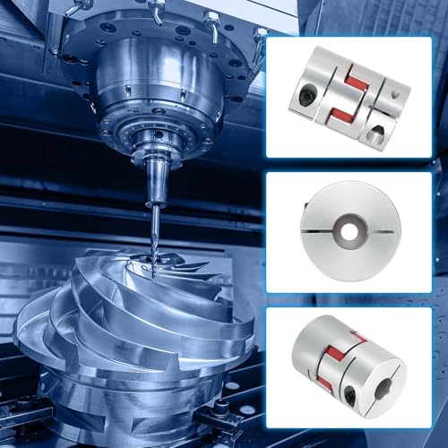 MECCANIXITY Aluminum Shaft Coupling 6mm to 12mm Flexible Spider Coupling L50mm x D35mm Coupler Jaw Spider Shaft Joint Connector for 3D Printers DIY Encoder CNC Router Milling Machine - size: D35mm Fit 6mm to 12mm