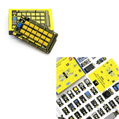 KEYESTUDIO 37 in 1 Box Sensors Kit + MEGA Sensor Shield for Arduino