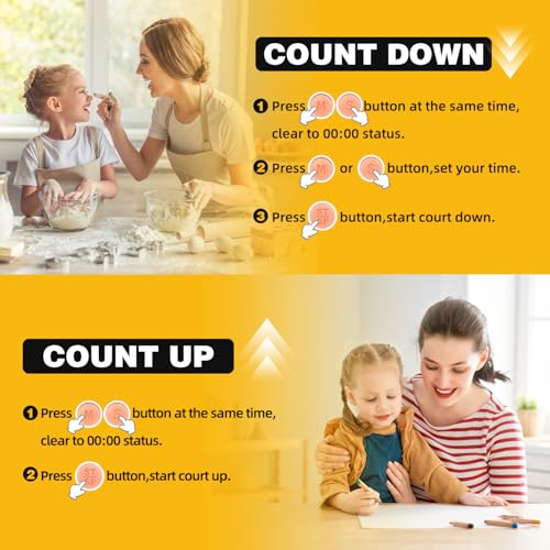 Digital Timer for Kids Classroom Timers for Teachers 4 Pack Pink White - color: Pink White