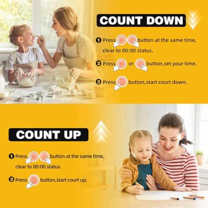 Digital Timer for Kids Classroom Timers for Teachers 4 Pack Pink White - color: Pink White