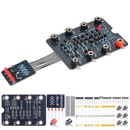 PEMENOL NE555 Timer Soldering Kit, DIY Breathing LED Electronics Project Board with Through-Hole Components, STEM Circuit Learning Kit for Students, Makers & Electronics Beginners