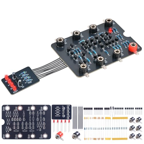 PEMENOL NE555 Timer Soldering Kit, DIY Breathing LED Electronics Project Board with Through-Hole Components, STEM Circuit Learning Kit for Students, Makers & Electronics Beginners
