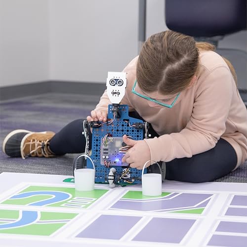 Pitsco Education Seeker Educational Classroom Robot | STEM Robotics Kit with Story-Driven Curriculum | Simulator & Block-Based Coding, Programmable Robot for Middle School Grades 6–8