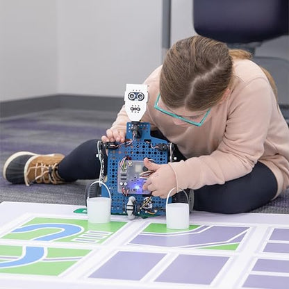 Pitsco Education Seeker Educational Classroom Robot | STEM Robotics Kit with Story-Driven Curriculum | Simulator & Block-Based Coding, Programmable Robot for Middle School Grades 6–8