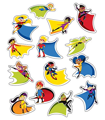 Carson Dellosa 42-Piece Colorful Super Hero Cutouts - size: Regular, style: Super Power Super Kids