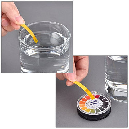 Universal pH Test Paper Strips pH Test Strips Roll, pH Measure Full Range 0-14， 16.4 ft/Roll (4 Rolls)