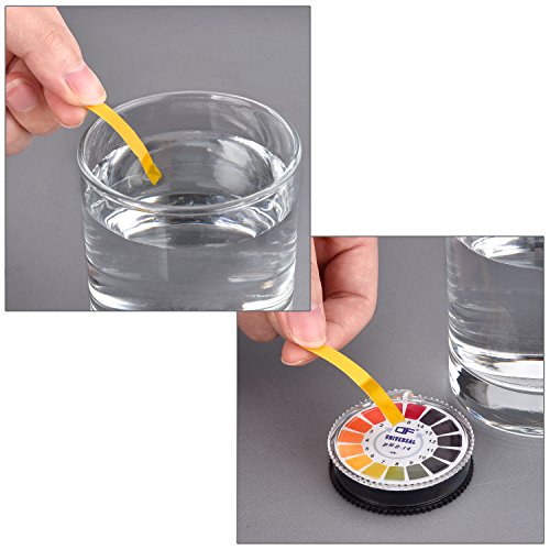 Universal pH Test Paper Strips pH Test Strips Roll, pH Measure Full Range 0-14， 16.4 ft/Roll (4 Rolls)