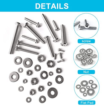 Trivd Frol 750PCS Machine Screws Assortment Kit, #2-56#4-40#6-32#8-32