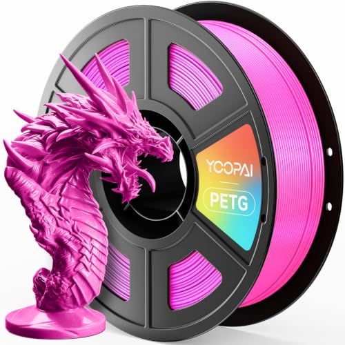 PETG Filament, 3D Printer Filament 1.75mm 1KG (2.2lbs), Magenta - color: A-magenta