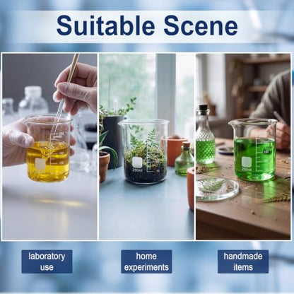 8 Pcs 250ml Glass Beaker Set Griffin High Borosilicate Beaker