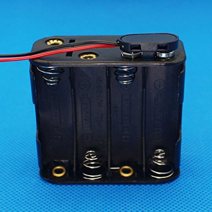 4Set 8 x AA Thicken Battery Holder and T Type Wired Battery Clip Standard Snap Connector