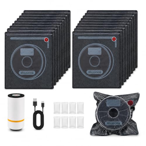 20Pcs 3D Printer Filament Storage Bags, Blackout Vacuum Kit with USB Pump