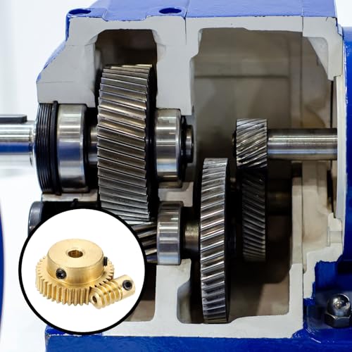 uxcell Worm Gear Set Right Rotation 40T 0.5 Module 1:40 Reduction Rate - size: Gear-4mm, Rod-2mm Bore, style: 0.5M-40T