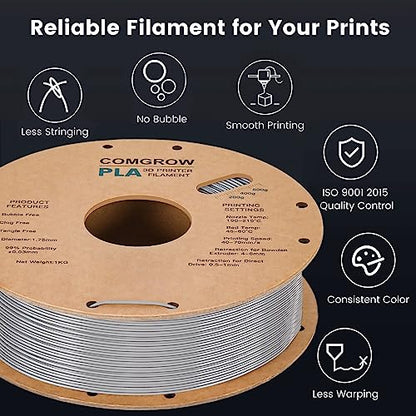 Comgrow PLA 3D Printer Filament Grey and Creality CR Touch Auto Bed Leveling Sensor Kit