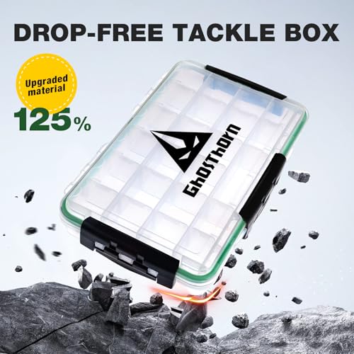 Ghosthorn Waterproof Fishing Tackle Box Organizer 3700 Lure Storage 2 Pack - size: 3700*2