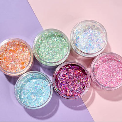Eternal Moment 36 Pack 1 OZ Plastic Jars Clear Cosmetic Container with Lids - color: Purple Lid, size: 1 Ounce