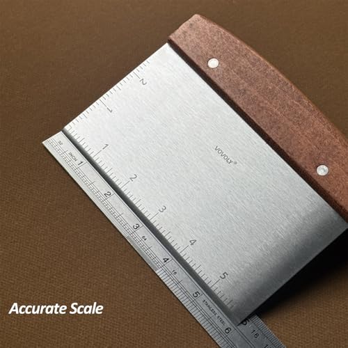 Stainless Steel Metal Spatula Set For Griddle, Grill Spatula Scraper for BBQ/Flat Top Grill- Full Tang Handle -Thicked Blade- Beveled Edges, Great Griddle Accessories for Pancake/Dough Cutter - size: 3" x 5", 5" x 6", 3" x 6"