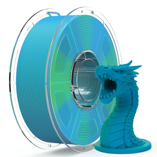 iSANMATE Matte Dual Color PLA Filament Color Change 1.75MM 1KG Blue Green - color: Blue Green