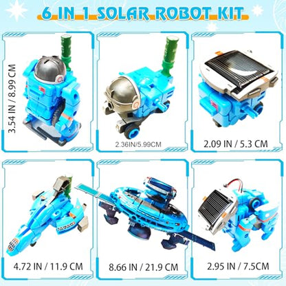 STEM Projects for Kids Ages 8-12, Science Kits, Solar Space Toys Gifts for 8-14 Year Old Teen Boys Girls, 120Pcs Building Experiments Robots for Teenage Ages 9 10 11 12. - color: Blue
