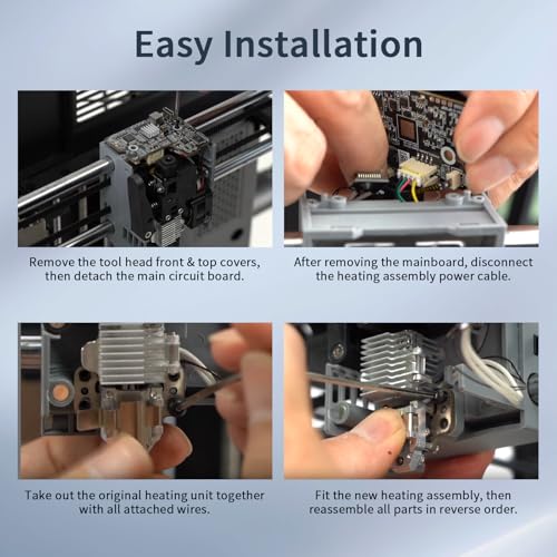 AD5X Hotend Heating Assembly Kit,Heat Insulation Block with Heater Cartridge