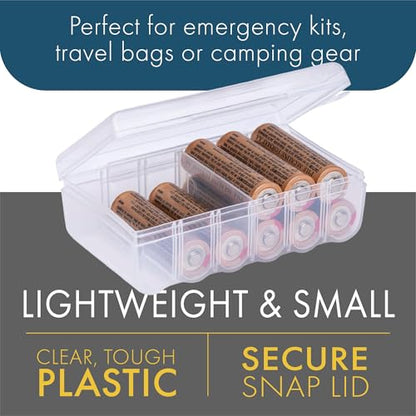 Dial Industries Battery Storage Organizer Case, Holds 12 AA - style: 12 AA