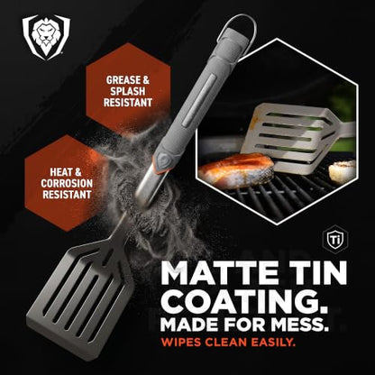 Dalstrong 18" BBQ Grill Spatula - Titanium Nitride Stainless Steel - size: Spatula