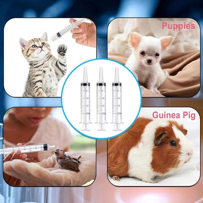 20ml Syringe for Liquid,Syringe Without Needle,Sterile Individually Packed 10pcs. - size: 20ml-10pcs