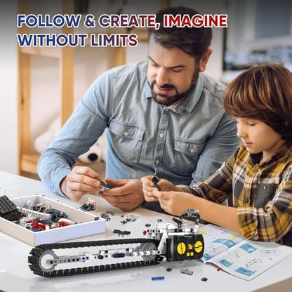 Resosese 5 in 1 STEM RC Robot Building Kit for Boys, APP & Remote Control Erector Set RC Toys for Kids Blocks 419 Pcs, DIY Build Science Educational Gift for Age 6 7 8 9 10 11 12+ Boys & Girls