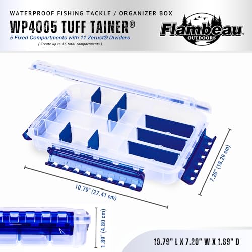 Flambeau Outdoors WP4005 Waterproof Tuff Tainer, 16 Compartments, Zerust - size: Standard - 16 Compartments