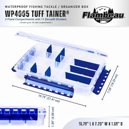 Flambeau Outdoors WP4005 Waterproof Tuff Tainer, 16 Compartments, Zerust - size: Standard - 16 Compartments
