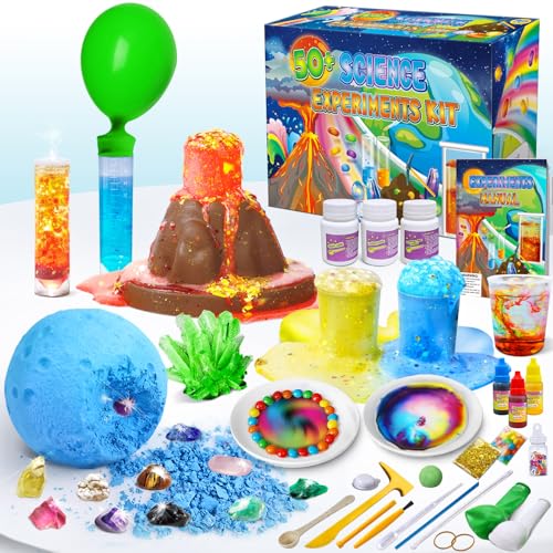 UNGLINGA 50+ Science Lab Experiments Kit for Kids, STEM Activities - style: science kits with 50+ experiments